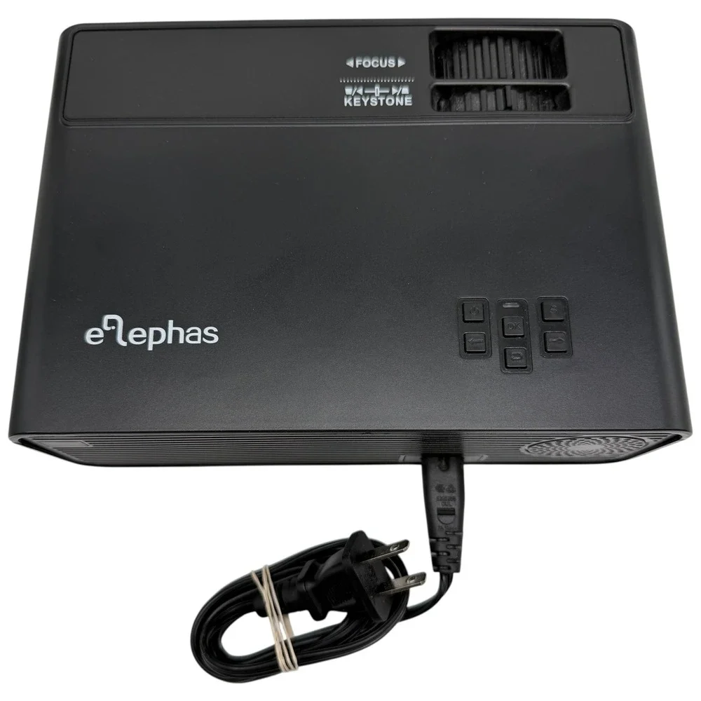 eLephas W13 LED Projector‎ Keystone Focus USB HDMI VGA AV Ports Black